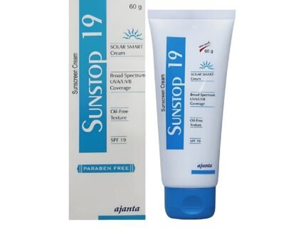 Sunstop 19: Broad Spectrum Sunscreen for UVA/UVB Protection, Free from Oil & Parabens